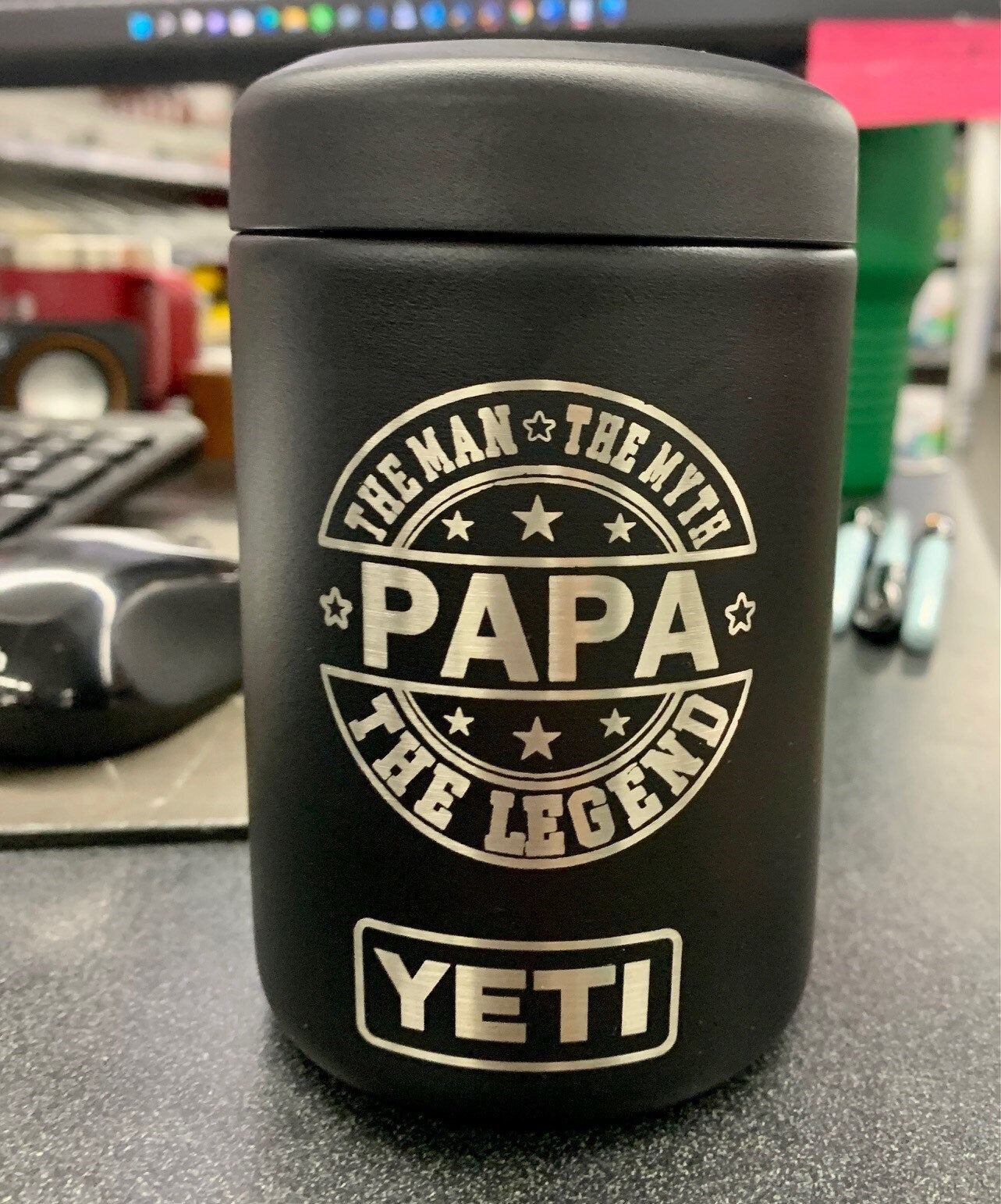 Yeti Colster 12oz Can Insulator engraved customized