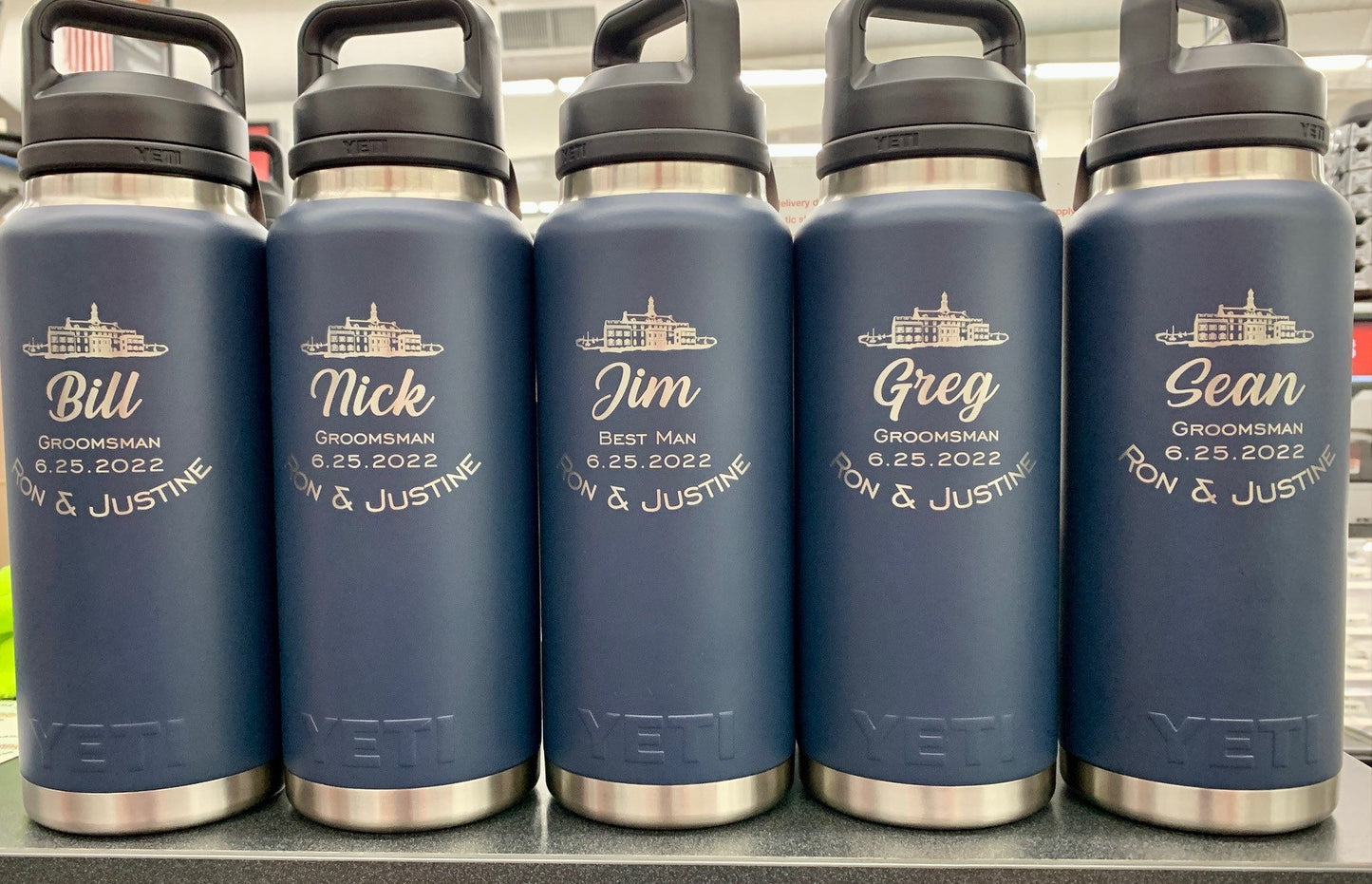 36oz Custom Engraved Yeti Chug Bottle