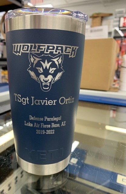 Yeti Slim Can Colster Engraved