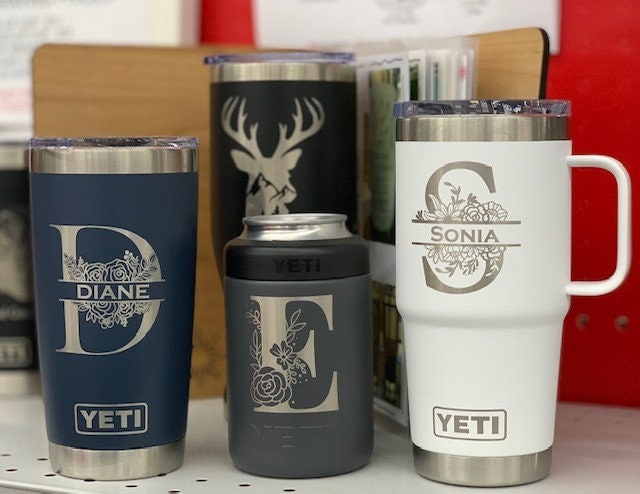 20oz Yeti w/ Handle Travel Mug Engraved, Yeti with Handle Personalized