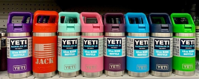 12oz Junior Rambler Engraved Yeti, Kid's yeti personalized