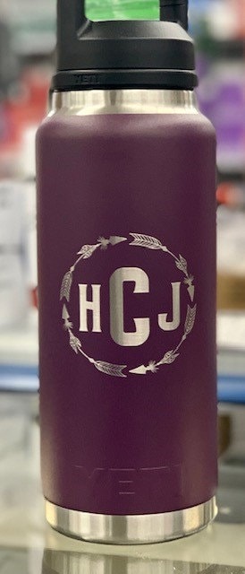 36oz Custom Engraved Yeti Chug Bottle