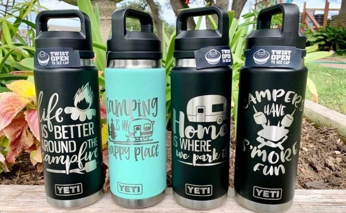 36oz Custom Engraved Yeti Chug Bottle