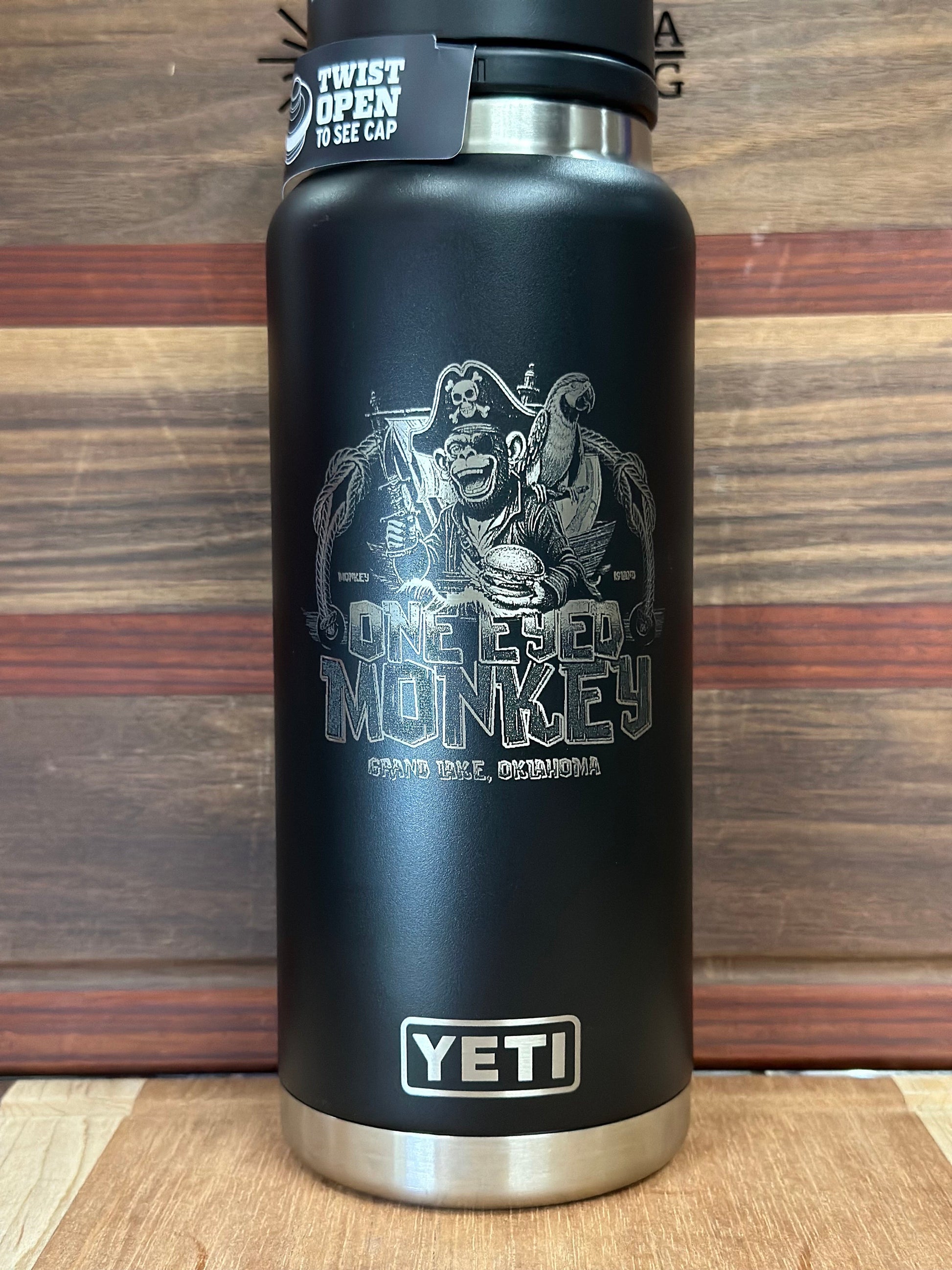 36oz Custom Engraved Yeti Chug Bottle