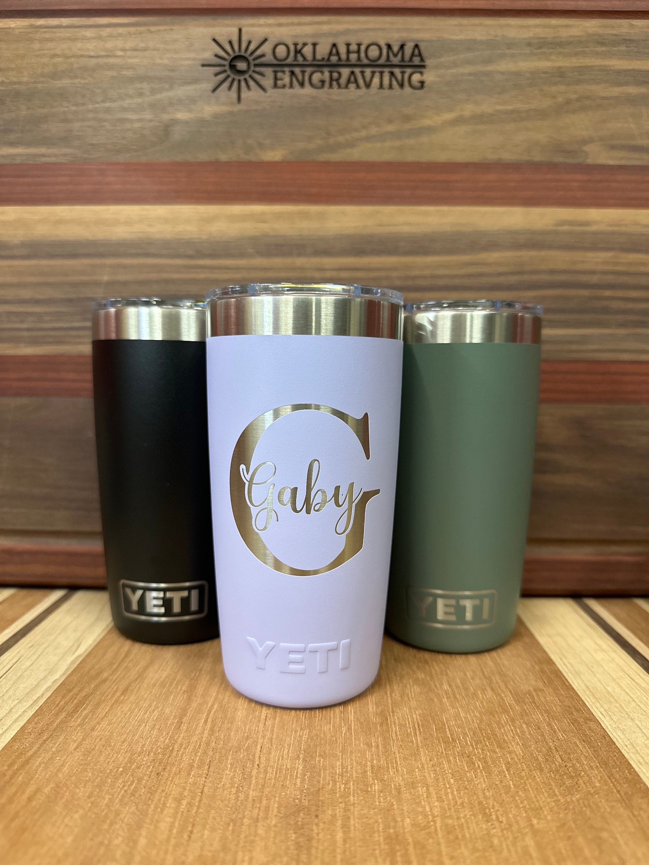 10 oz Yeti Tumbler Personalized – Oklahoma Engraving