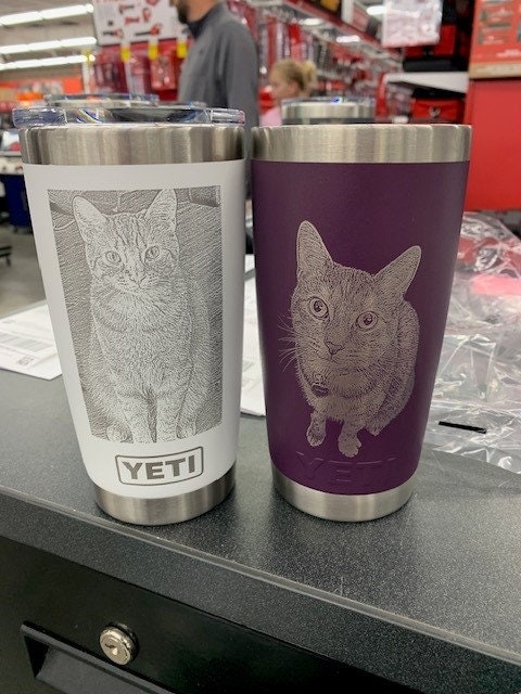 20oz Custom Engraved Yeti Rambler, Yeti Tumbler Personalized