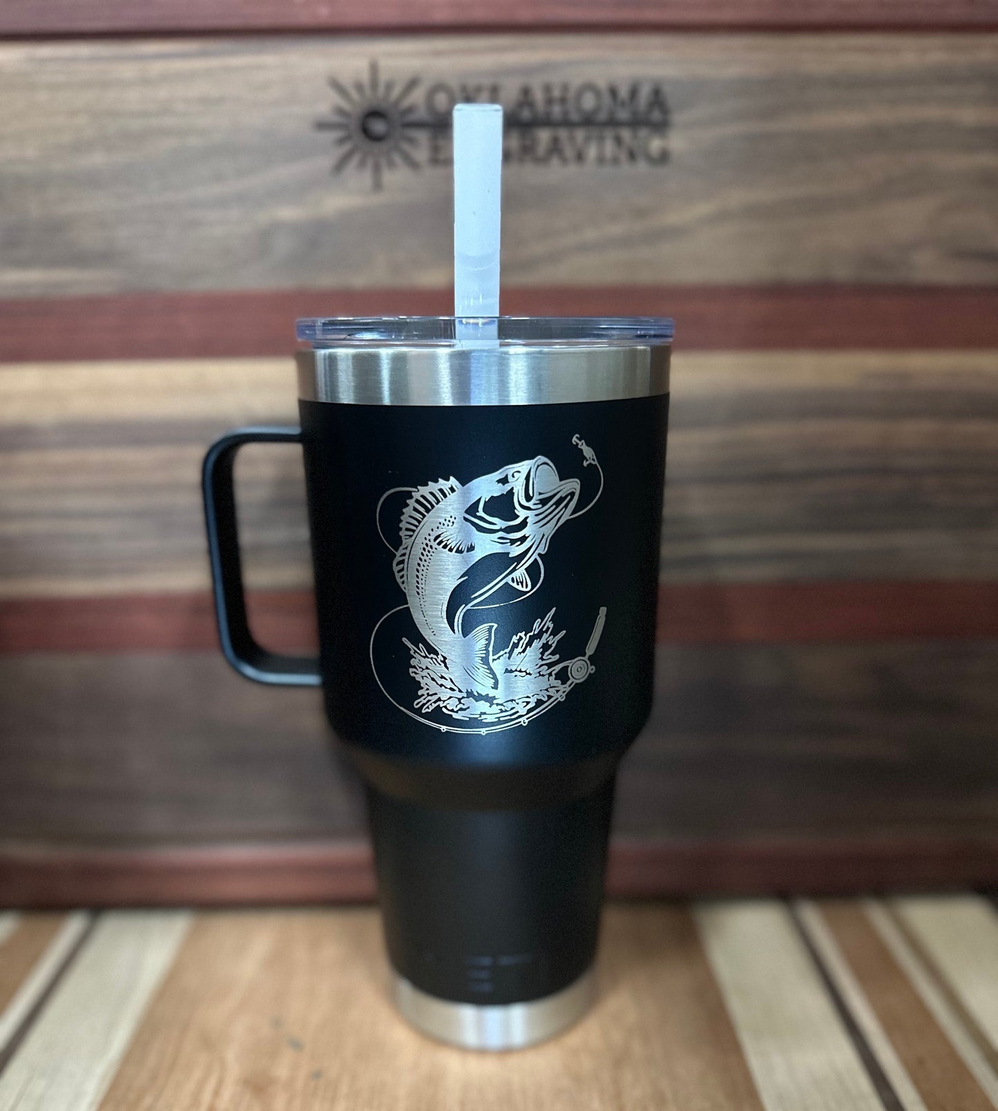 35 oz Yeti w/ Handle & Straw Lid Engraved, Yeti Tumbler with Handles and Straw, Yeti with handle 35oz