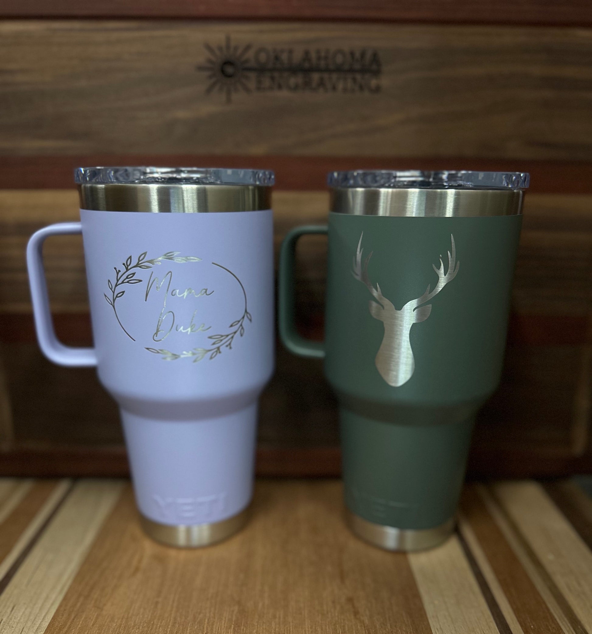 30 oz Yeti With HANDLE and Stronghold Lid Engraved, Custom Yeti with handle, Personalized Yeti Tumbler with Handle, Yeti Tumbler with Handle